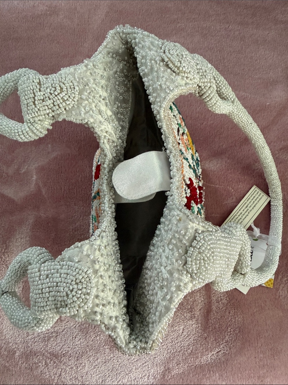 Multicolor fruit beaded bag NWT - Picture 6 of 8